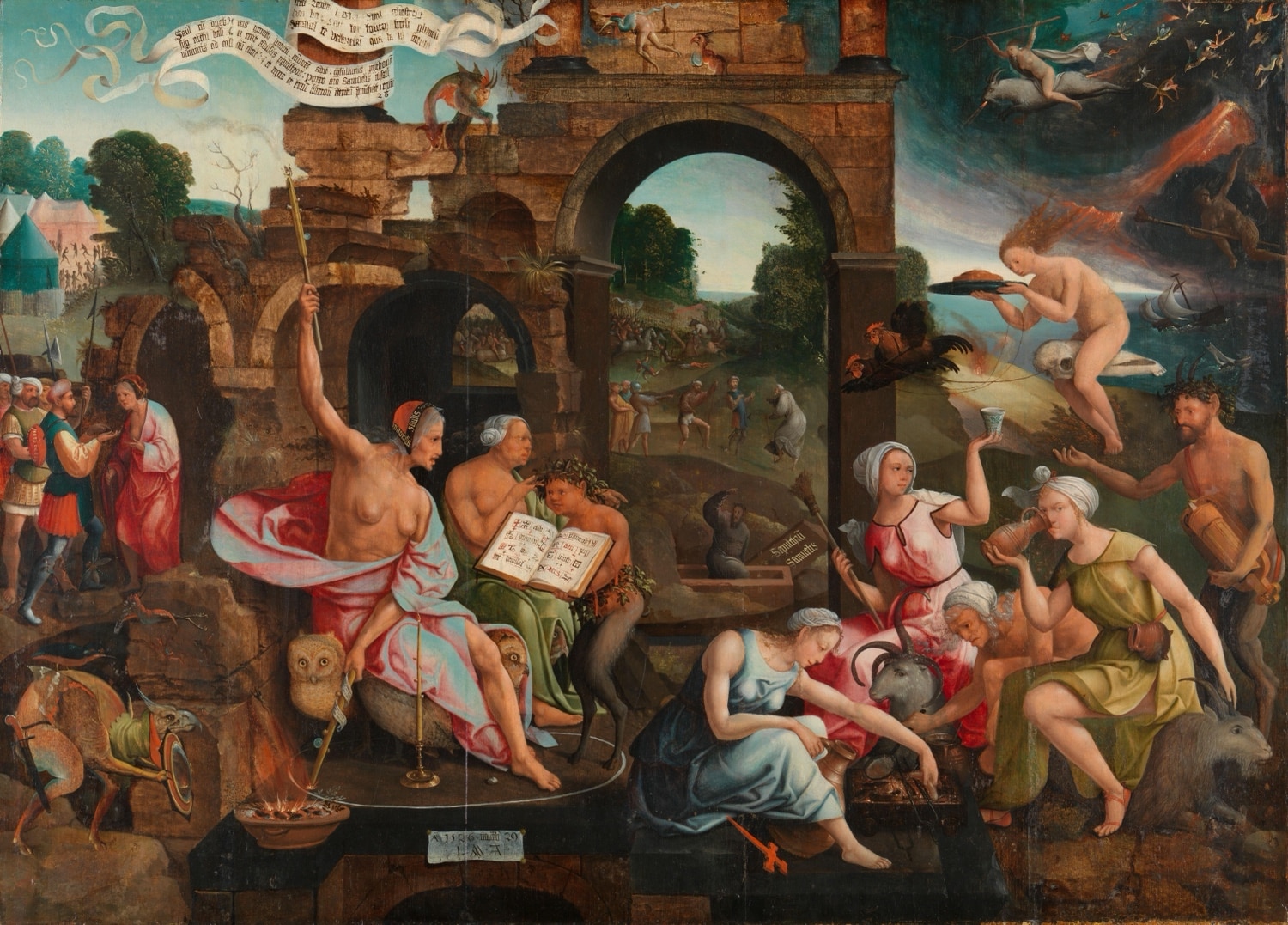 Saul bij de heks van Endor -Jacob Cornelisz. van Oostsanen, 1526