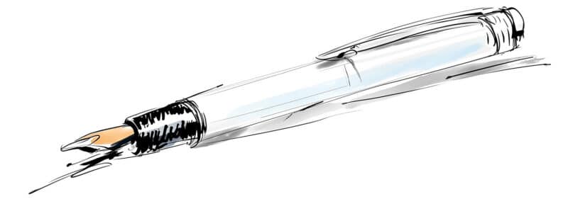 Pen handgetekend