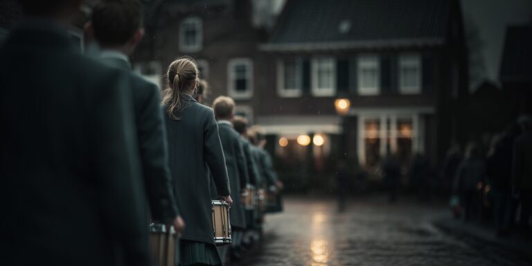 Kinderen in drumband