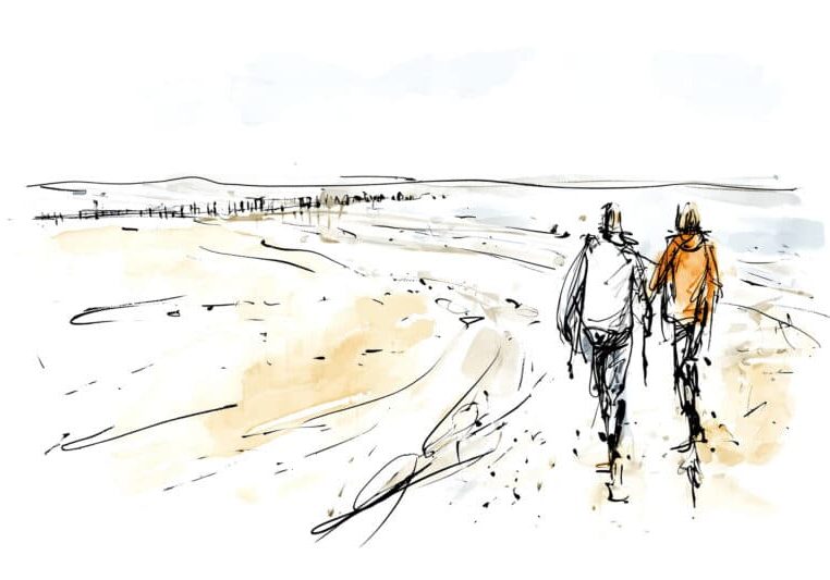 Samen op het strand 02