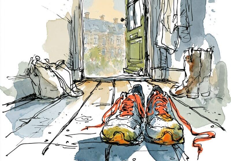 Schoenen bij de voordeur