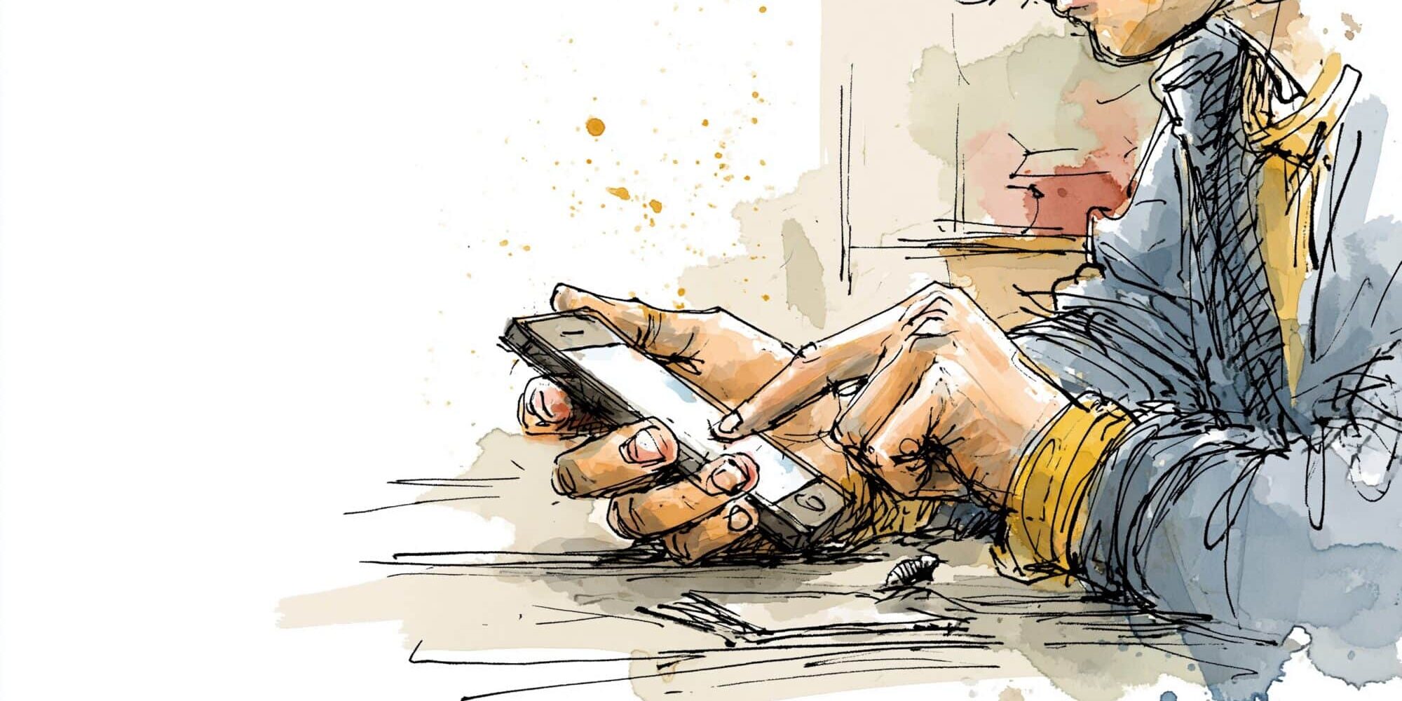 Tiener chat op mobiel