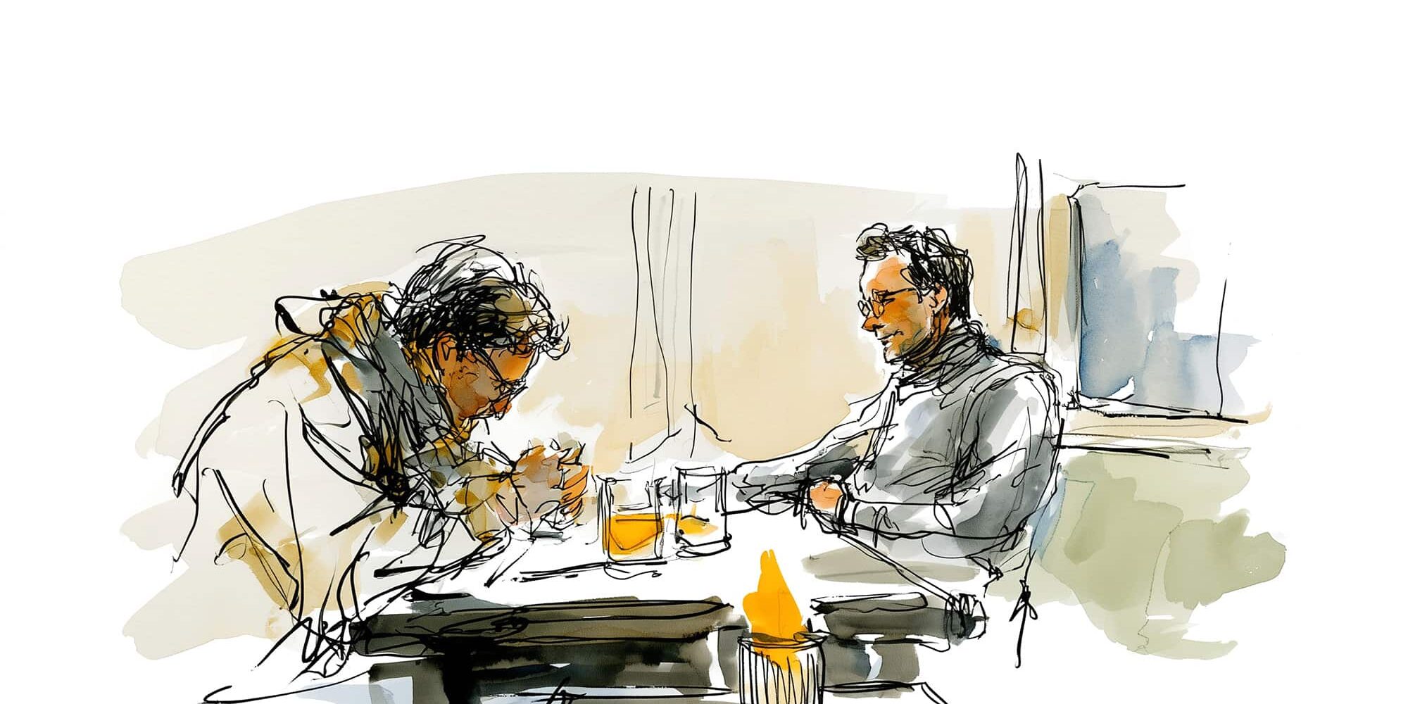 Vrienden in de pub