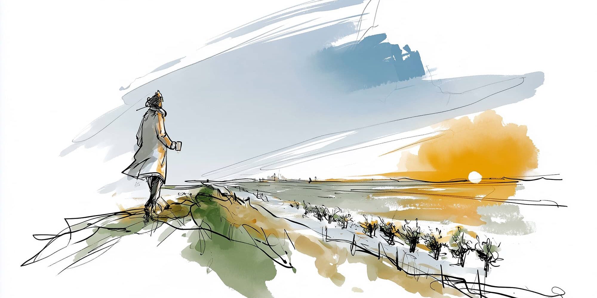 Wandeling in de ochtend